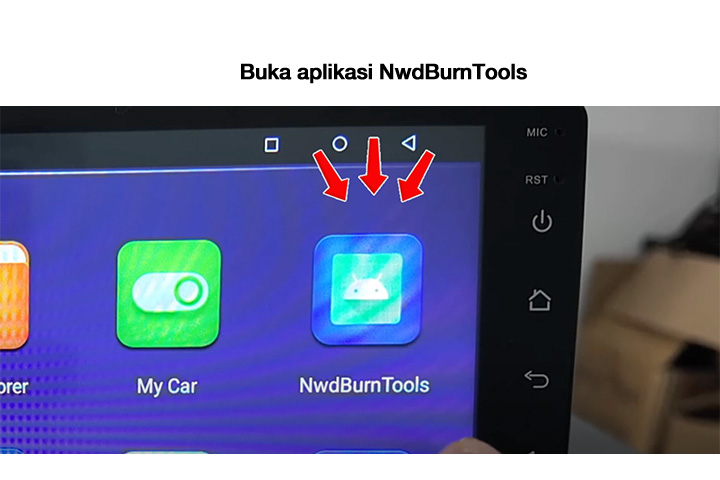 Buka Aplikasi NwdBurnTools