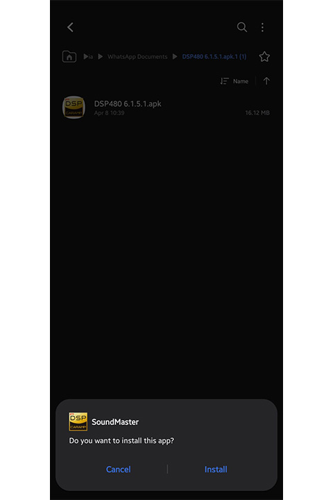 Klik Install